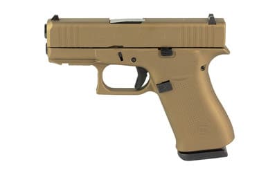 Glock G43X 9mm Luger 3.41in Barrel 10 Round Burnt Bronze Cerakote
