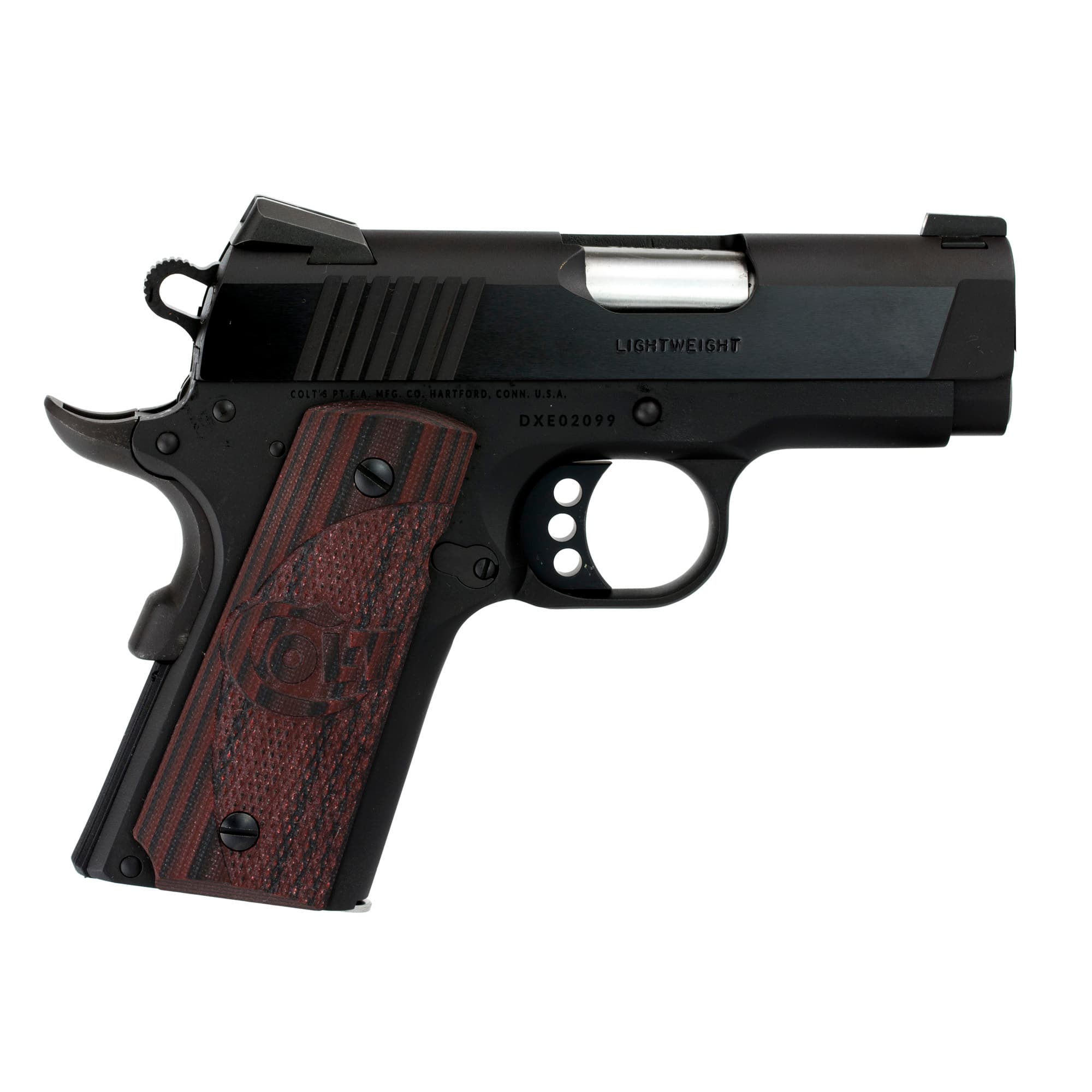 Colt 1911 Defender 45 Acp 3 inch 7 rounds Matte Cerakote G10 grips