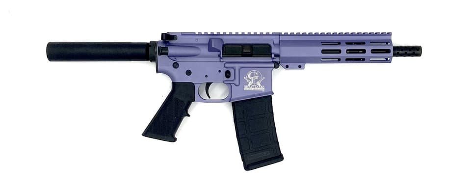 GLFA AR15 Pistol - Wild Orchid | .223 Wylde | 7.5" Heavy Barrel | 7" M-LOK Handguard
