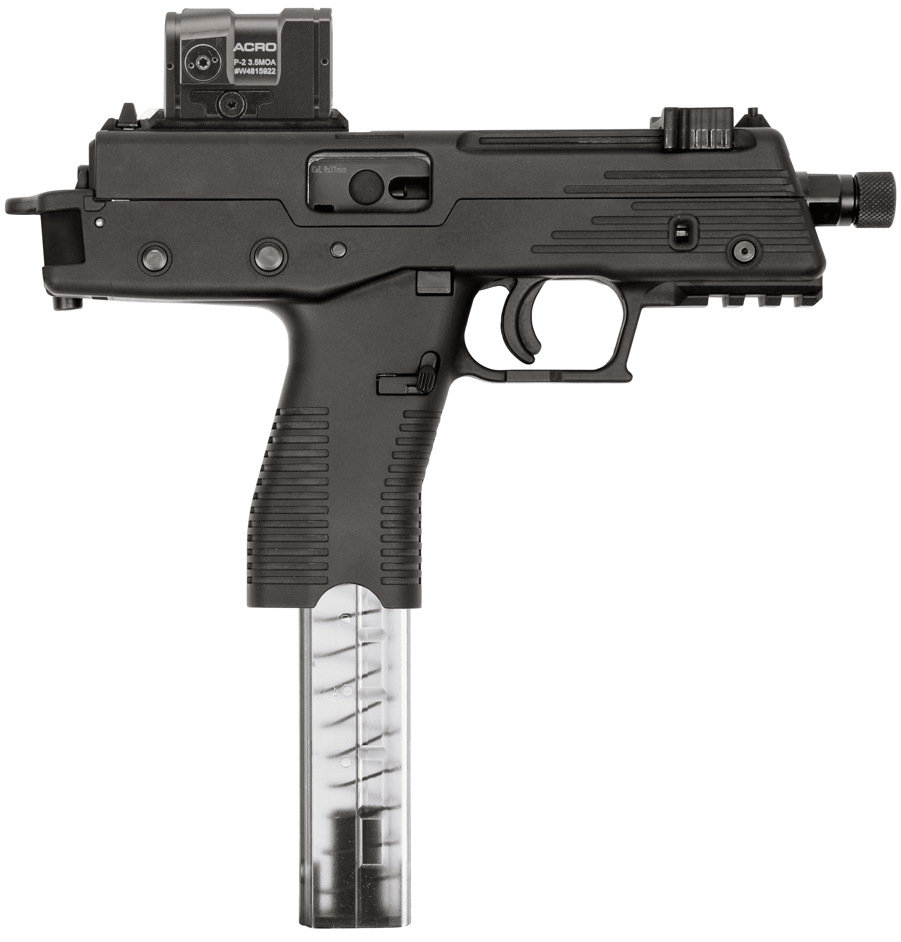 B&T Tp380 380 ACP 5in Barrel 30rd Finish with Aimpoint Acro P-2