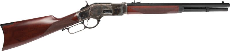 Cimarron Firearms 1873 Saddle Rifle 44 40 Winchester 18 inch 10 round Blued Case Colored Hardened