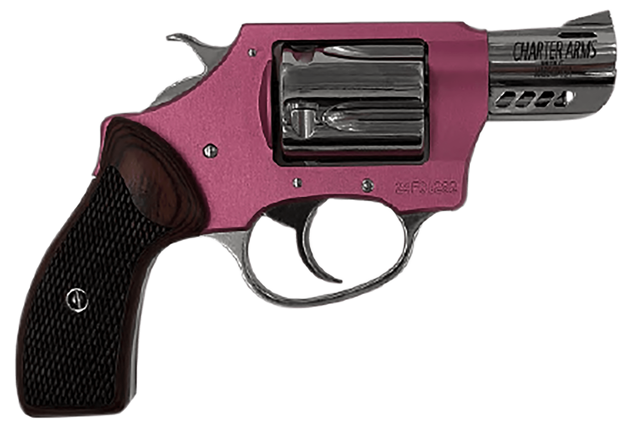 Charter Arms Coyote 380 ACP 2" 5 Rounds Pink & Hi-Polish Rosewood Grip