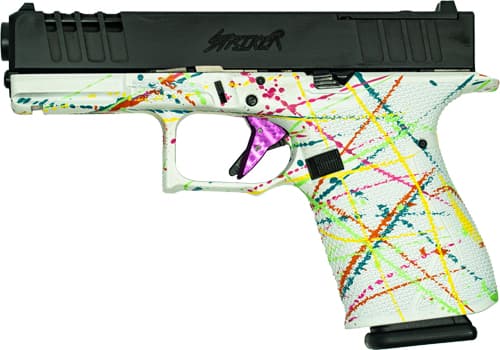 Great Lake Firearms GLFA 19 Striker 9mm 4 inch 15 Round Splatter White Frame