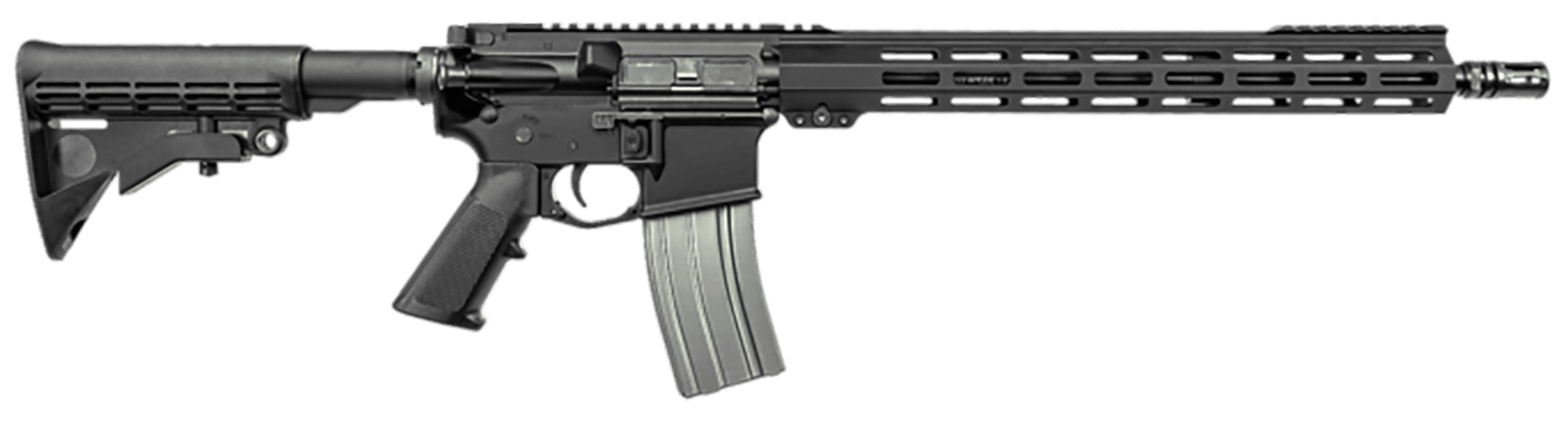 UnBranded AR 223WYFS0001 UAR-F 223 Wylde 30+1 16" Barrel, Black Nitride Metal Finish, 15" M-Lok Handguard, Black Collapsible Stock, Textured Black Polymer Grip