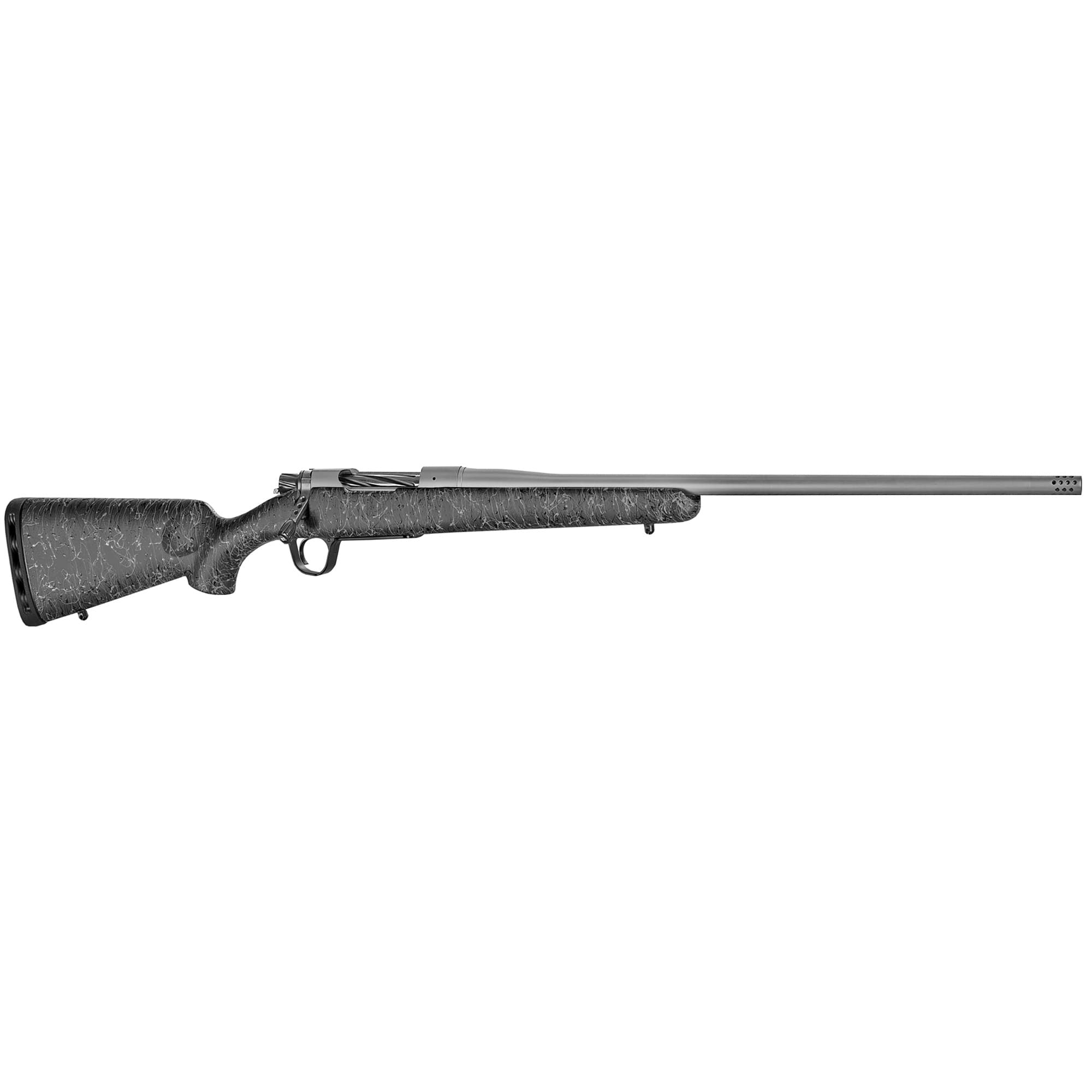 Christensen Arms CA10280214411 Mesa  300 Win Mag 3+1 24" Threaded Barrel, Tungsten Gray Cerakote, Black with Gray Webbing Stock