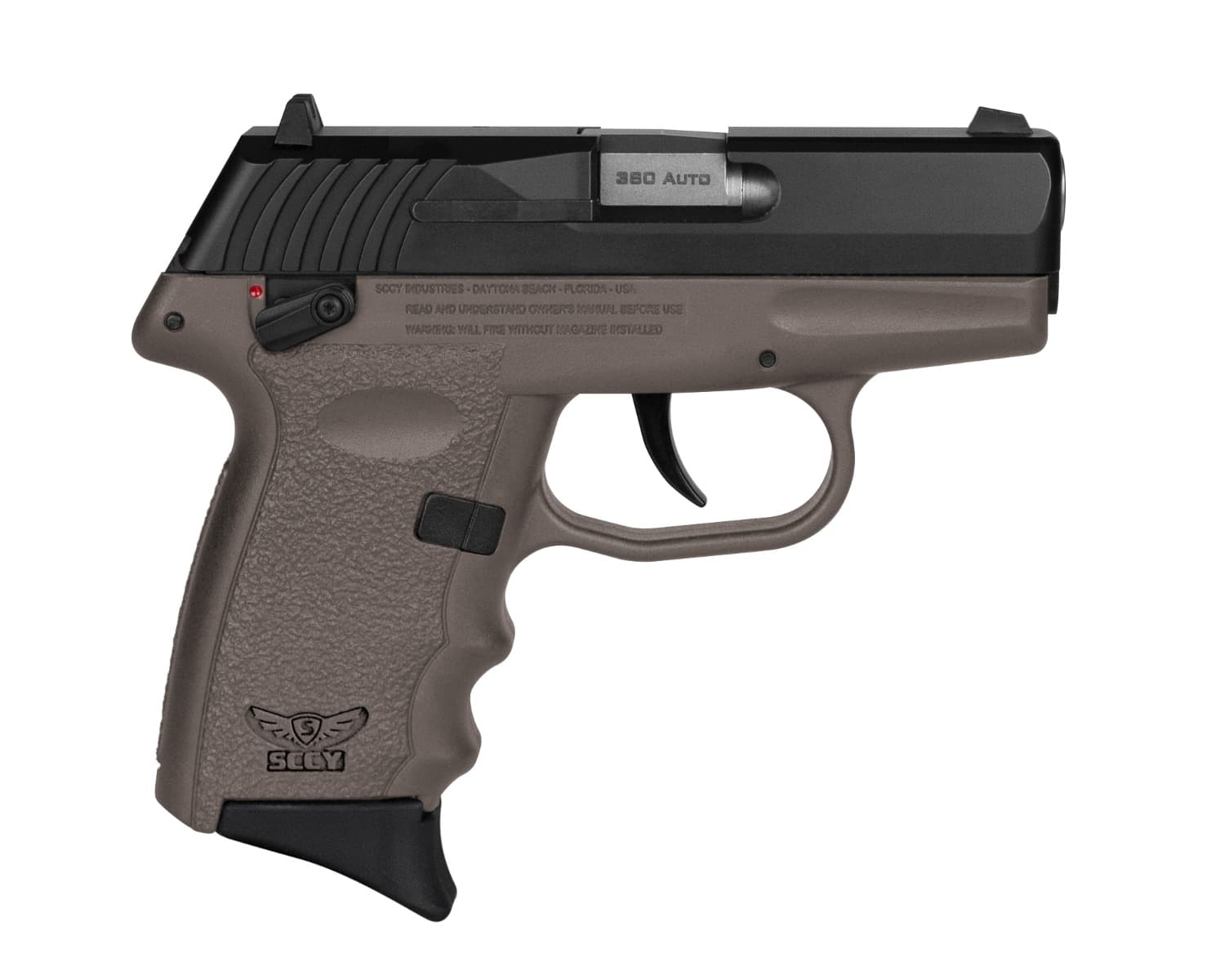 SCCY CPX-4 Sub-Compact Pistol - Black / FDE | .380 Auto | 3" Barrel | 10rd | Ambidextrous Safety