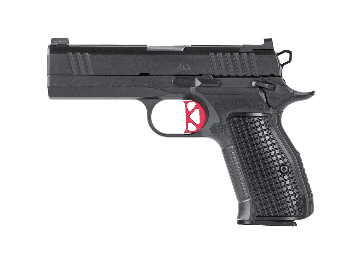 CZ DWX C CMPT 9mm Luger 4.02 in Barrel 15 Round Black Red Finish
