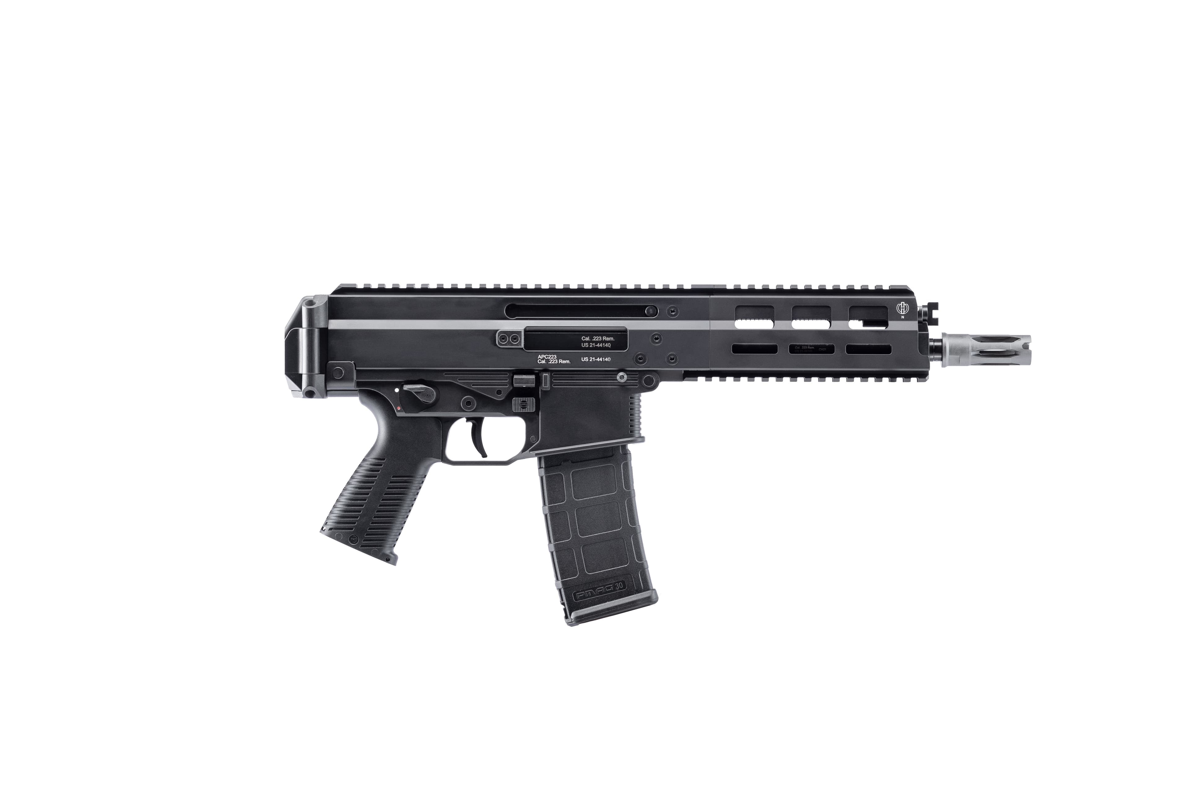 B&T Apc223 223 Remington 8.7 Inch 30 Rounds Black Finish Semi Auto Pistol