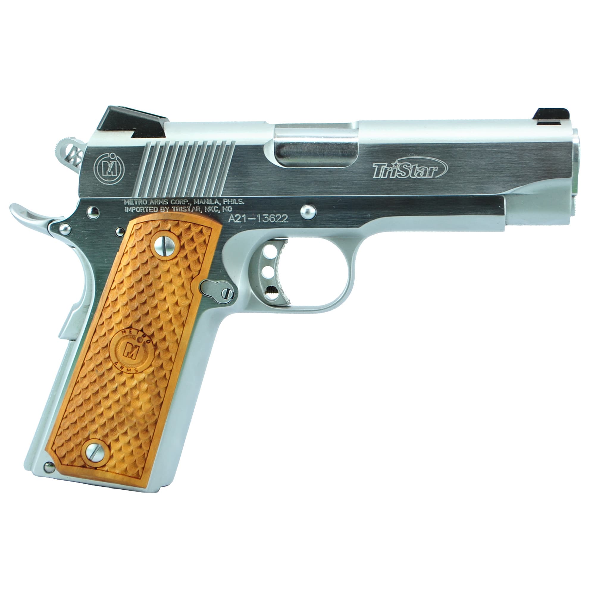 American Classic 1911 Commander Pistol 45 ACP 4.25in. Chrome 8 rd.