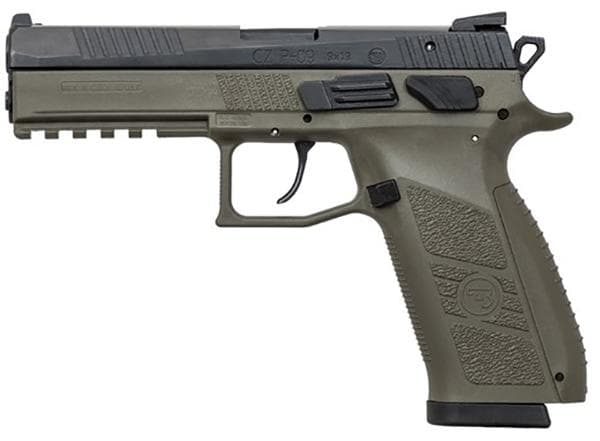 CZ P-09 9mm Luger 4.5in Barrel 19rd OD Green Finish