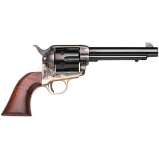 Taylors & Company 550527 Ranch Hand  357 Mag Caliber with 5.50" Blued Finish Barrel, 6rd Capacity Blued Finish Cylinder, Color Case Hardened Finish Steel Frame & Walnut Grip
