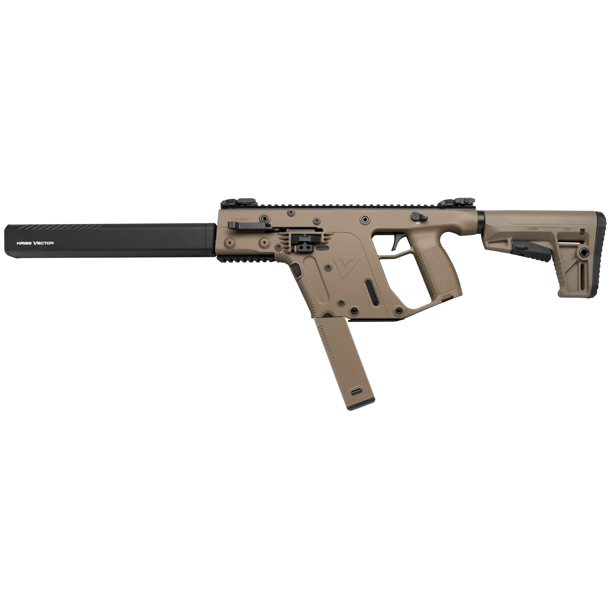 Kriss Vector CRB G2 9mm Luger 16" 40rd Flat Dark Earth FDE Stock Polymer Grip