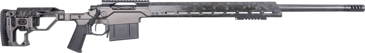 Christensen Arms 8010310600 Modern Precision  7mm PRC 5+1 26" Threaded Carbon Fiber Barrel, Black Nitride Finish, Tungsten Anodized Folding Stock, Polymer Grip
