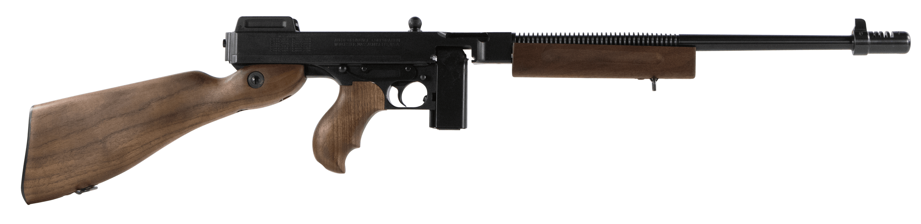 Auto Ordnance 1927A-1 Deluxe .45 ACP 18in 10rd Walnut Finned Blued Finish