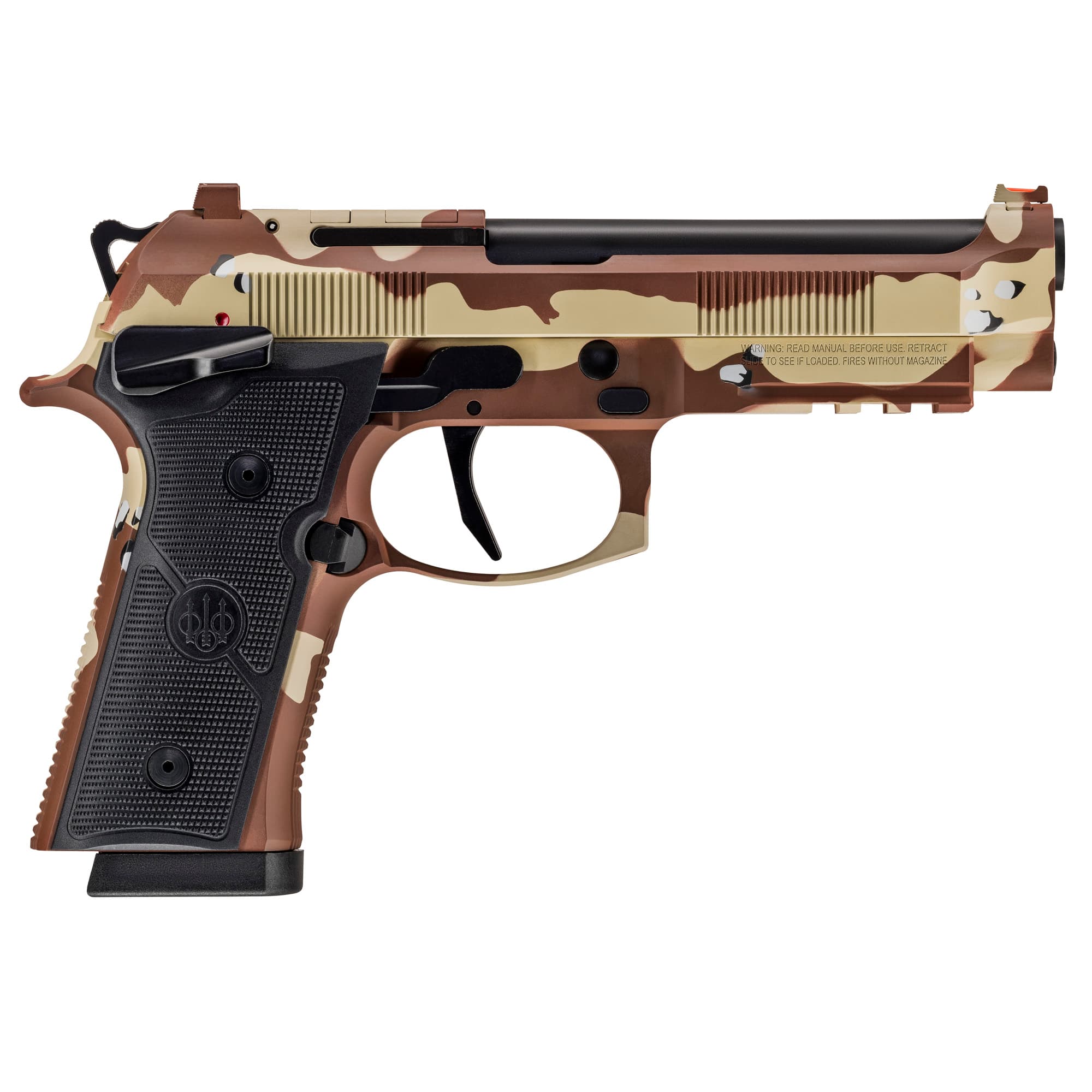 Beretta 92Xi Sao 9mm Luger 4.7 inch 18 Rounds BDU Camo Cerakote Optics Ready