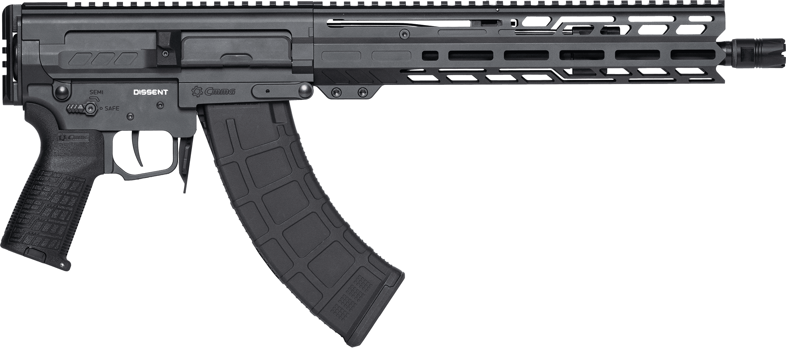 CMMG Dissent MK47 7.62x39mm 12.50in 30rd Sniper Gray Cerakote M-LOK Handguards