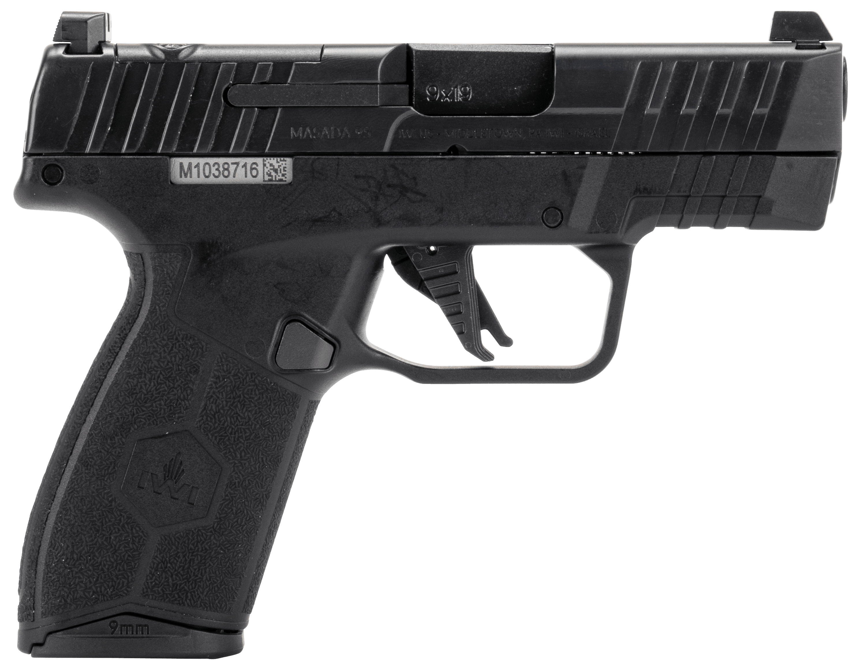 IWI Masada Slim 9mm Luger 3.40 Inch 13 Rounds Optic Ready Serrated Slide