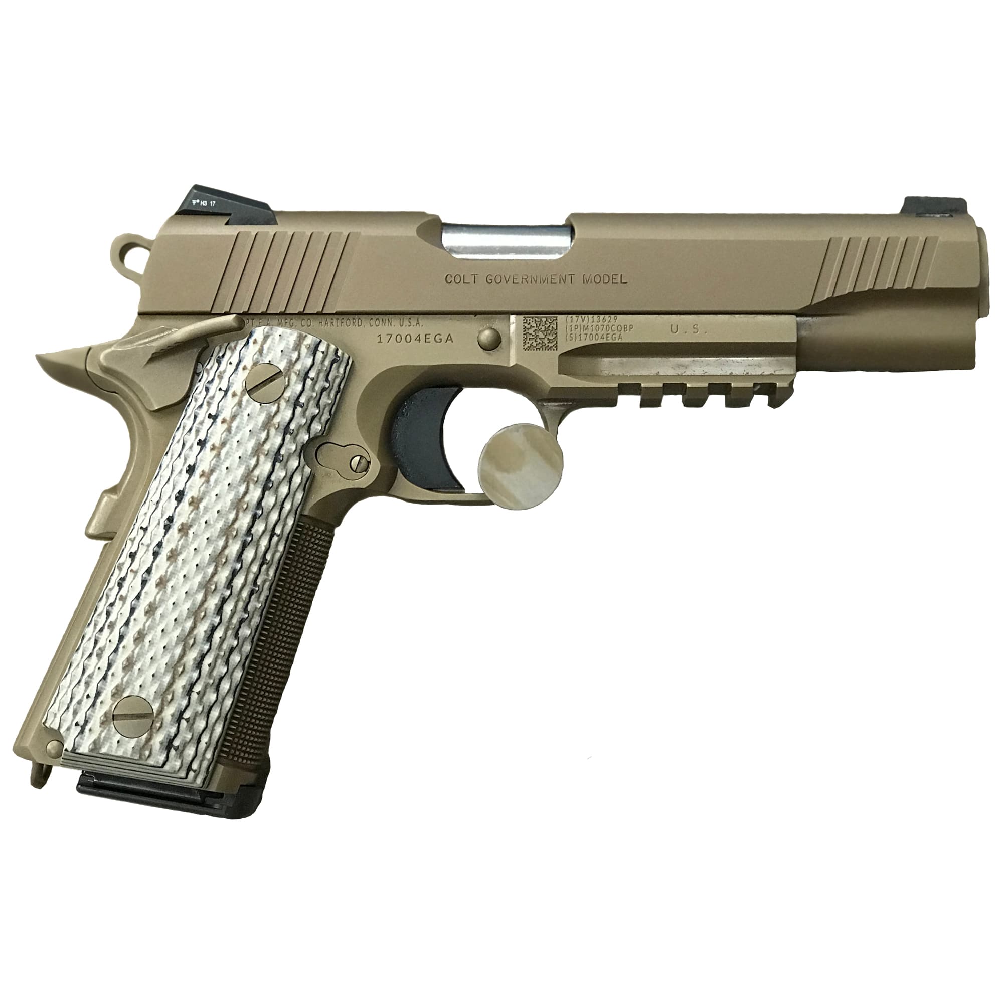 Colt 1911 Custom Cqb Pistol .45 Acp 5 inch 8+1 Desert Tan Dlc