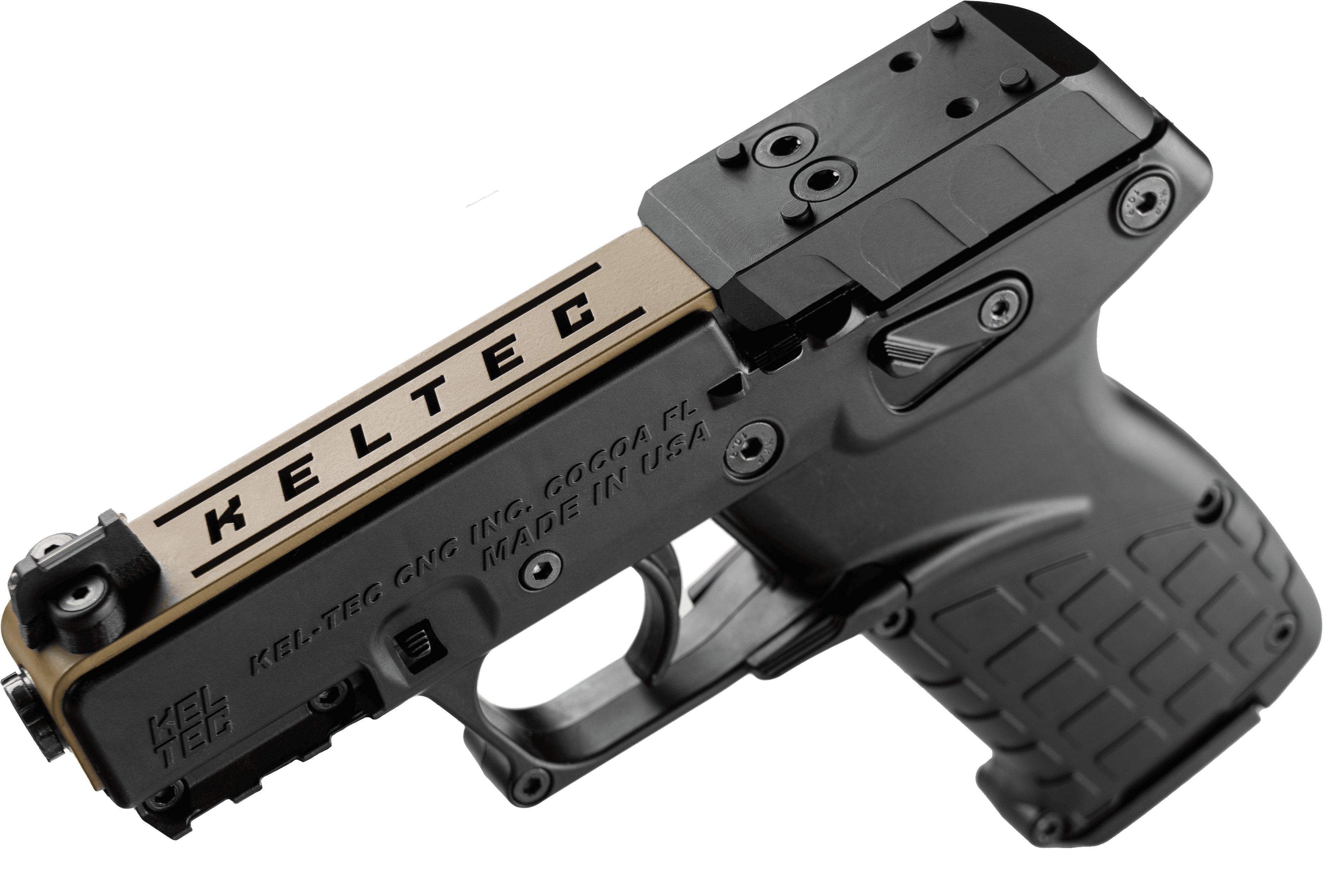Kel-Tec P17 22 Long Rifle 3.8in 16+1 Tan Optic Ready Threaded Barrel