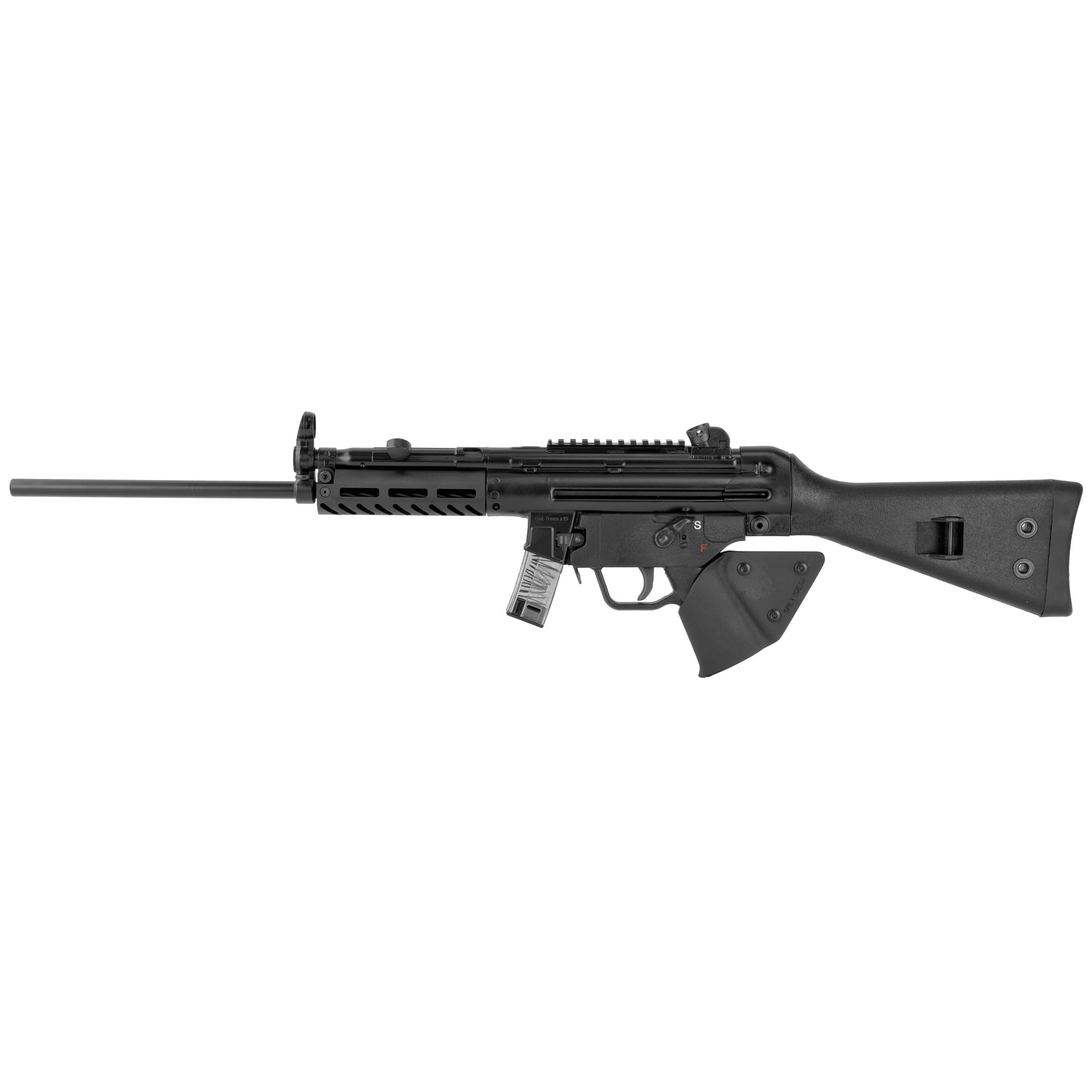 PTR 408 9R *CA Compliant 9mm Luger 10+1 (2) 16" Heat Treated Carbine Barrel, Mil-Spec Anodized Aluminum M-Lok Handguard, Fixed Polymer Stock w/Sling Attachment