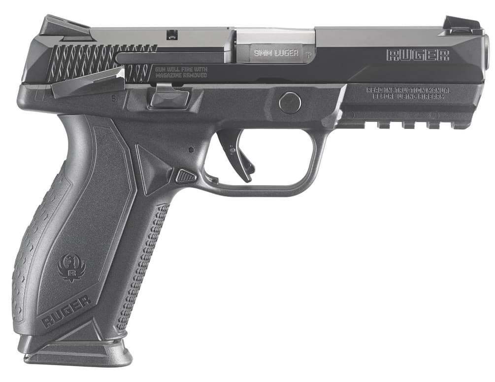 Ruger American 9mm 4.2in 10rd Duty Stainless Steel Slide Nitride Finish