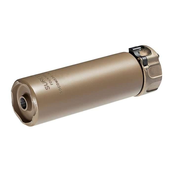 Surefire 2nd Gen Fast Attach SOCOM556-MINI2 Suppressor 5.56mm Stainless Steel FDE