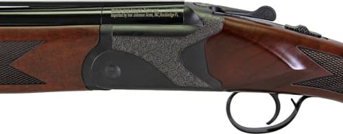 Iver Johnson Arms IJ60012 IJ600 12 Gauge Break Open 3" 2rd 28" Over/Under Vent Rib Barrel, Matte Black Chromed w/Engraving Steel Receiver, Fixed Walnut Checkered Wood Stock & Forend