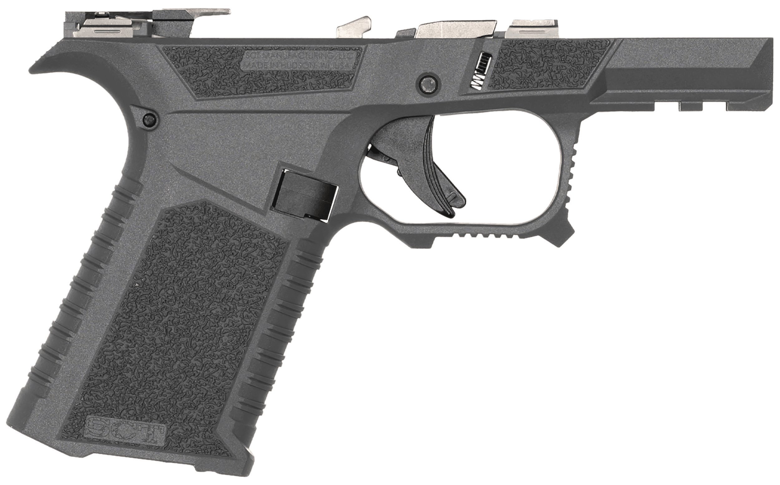 Sct Manufacturing 0226020000IC SCT SC  Compatible w/ Glock 43X/48 Polymer Frame Aggressive Texture Grip