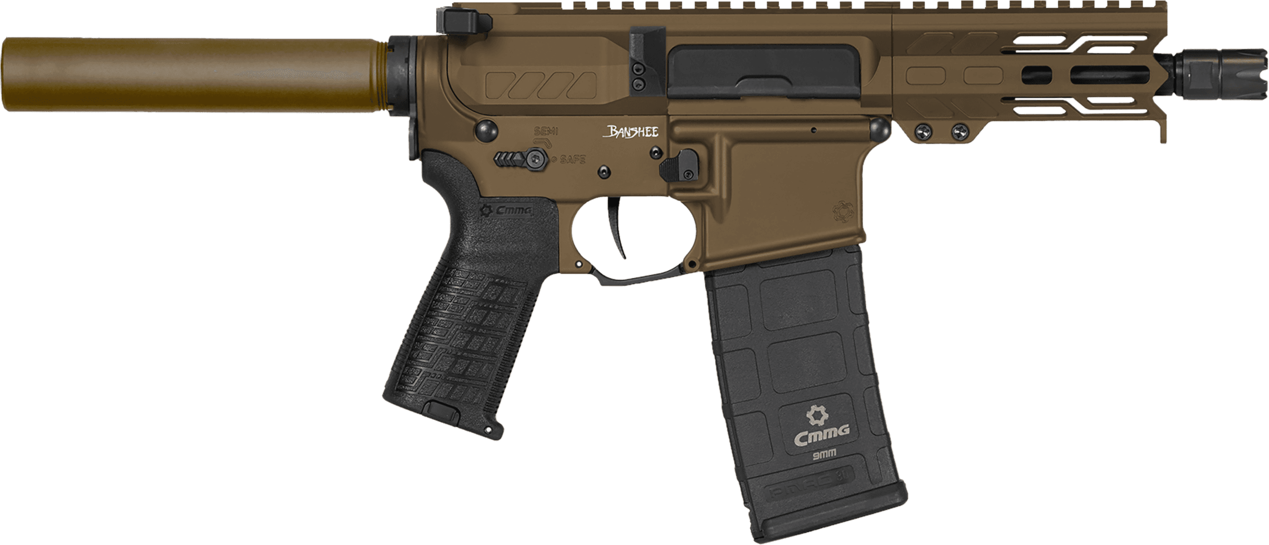 CMMG Banshee MK4 9mm 5 inch 30 Round Midnight Bronze