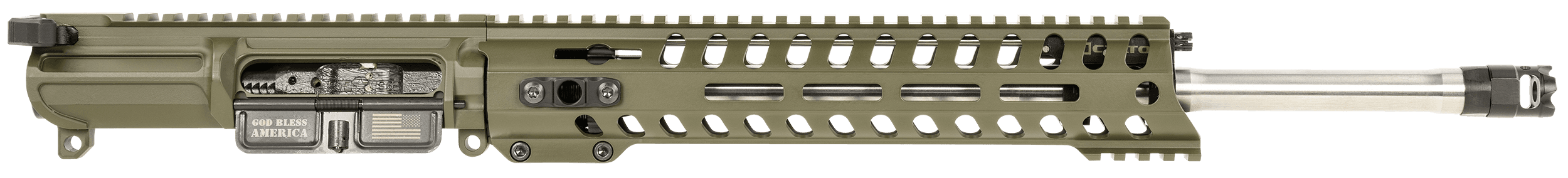 Patriot Ordnance Factory Rogue 308 Win Upper 16.5 Stainless OD Green M-LOK 11 Micro-B Brake