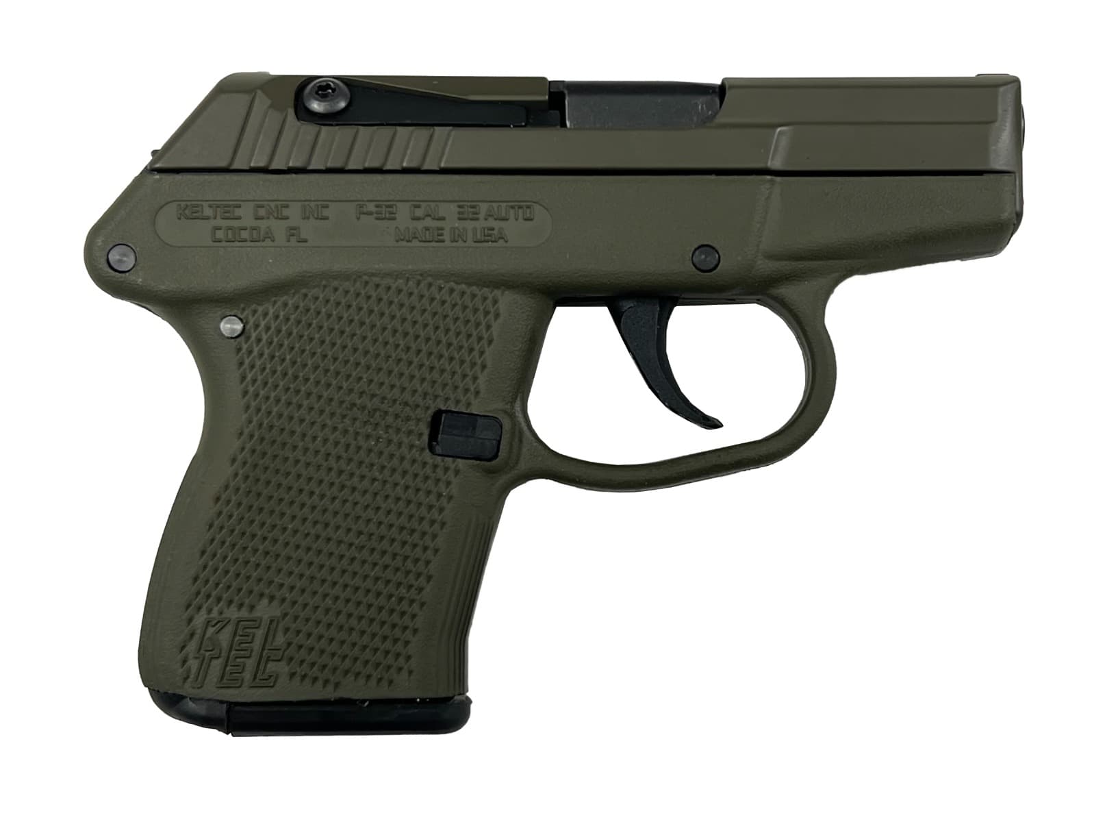 KelTec P-32 .32 ACP 2.7in Barrel 7rd OD Green