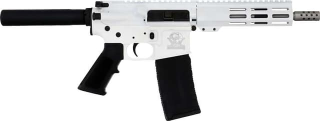 Great Lake Firearms GLFA AR15 Pistol 223 Wylde 7.5 Inch 30 Rounds White Finish
