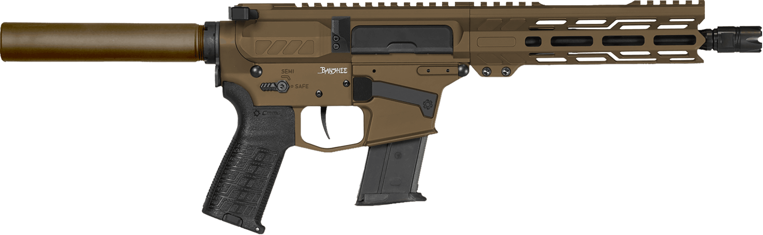 CMMG Banshee MK57 5.7x28mm 8 Inch 30 Rounds Midnight Bronze