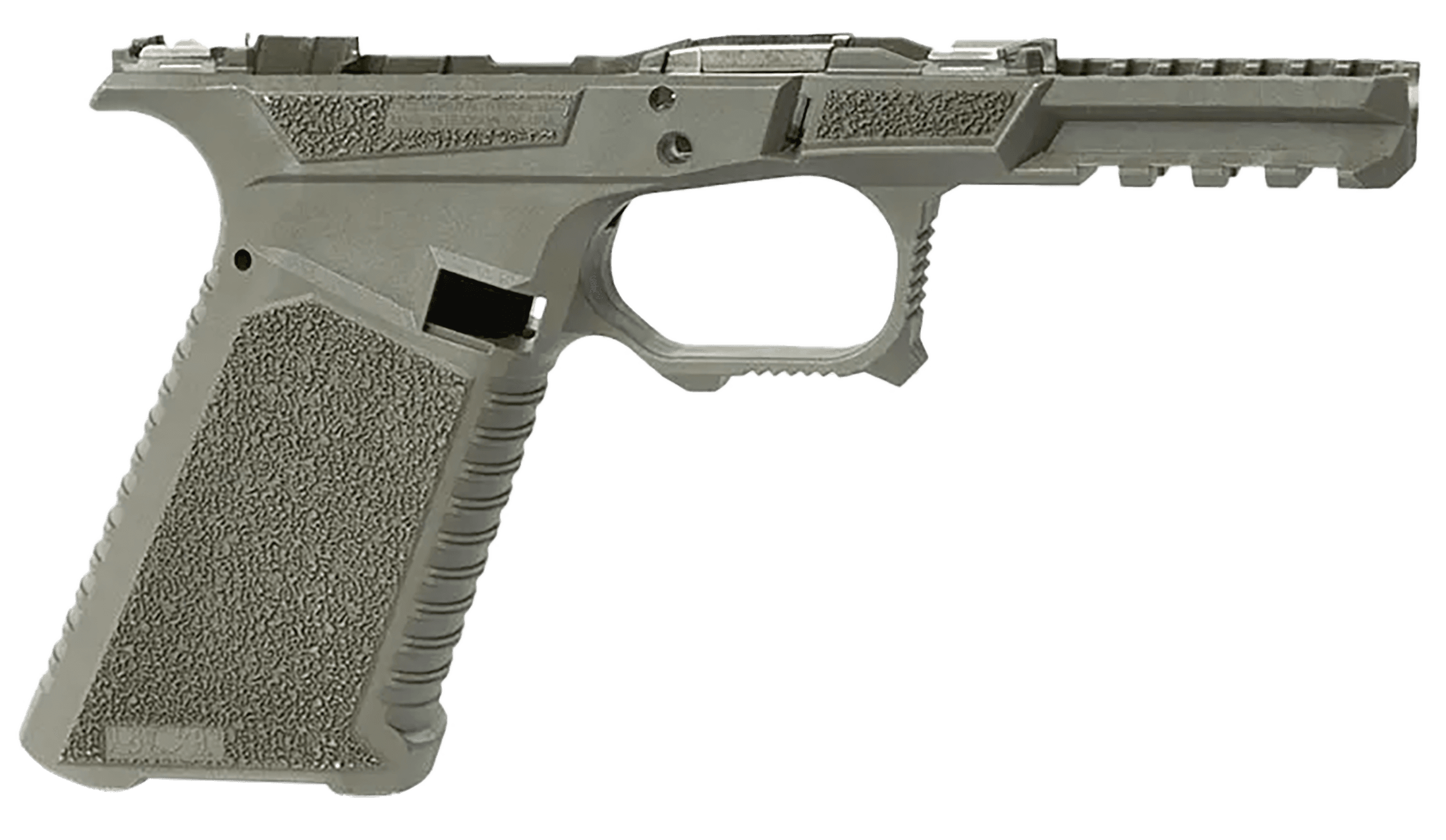 Sct Manufacturing 0225010100IB Full Size  Compatible w/ Gen3 17/22/31 OD Green Polymer Frame Aggressive Texture Grip Includes Locking Block