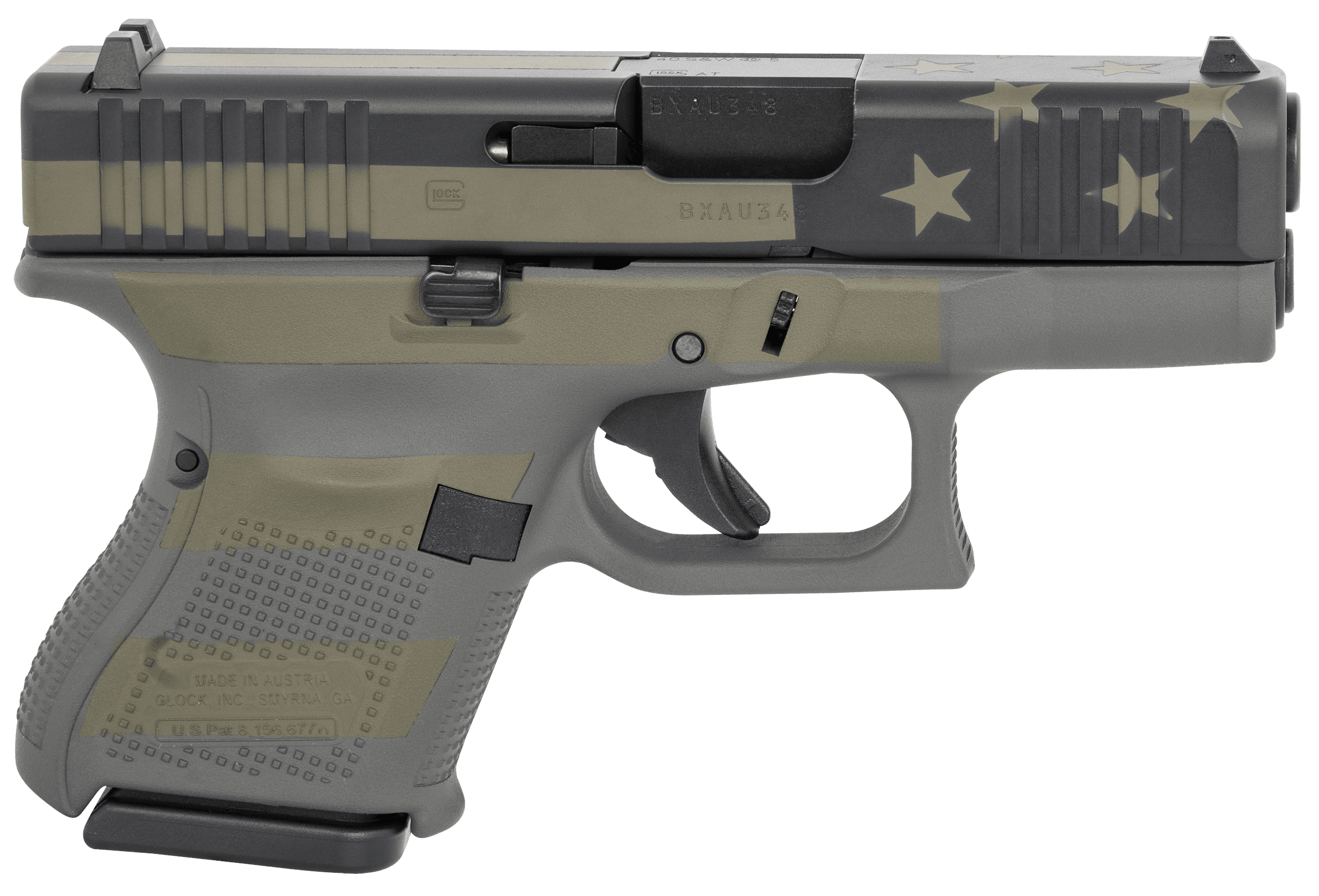 Glock G27 Gen 5 40 S&W 3.43in 9rd Operator Flag Cerakote