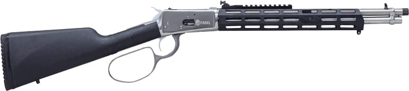 Citadel CIT44LVRSS Levtac-92  Full Size 44 Mag 8+1 16.50" Stainless Threaded Barrel, Picatinny Rail Stainless Steel Receiver, Black Fixed Synthetic Stock,