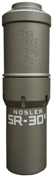 Nosler Sr-30K Aluminum Titanium 7.62x51mm Nato Suppressor Gray Finish