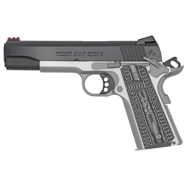 Colt Competition Two-Tone 45 ACP 5in 8 Rounds Matte Stainless Slide Gray Frame