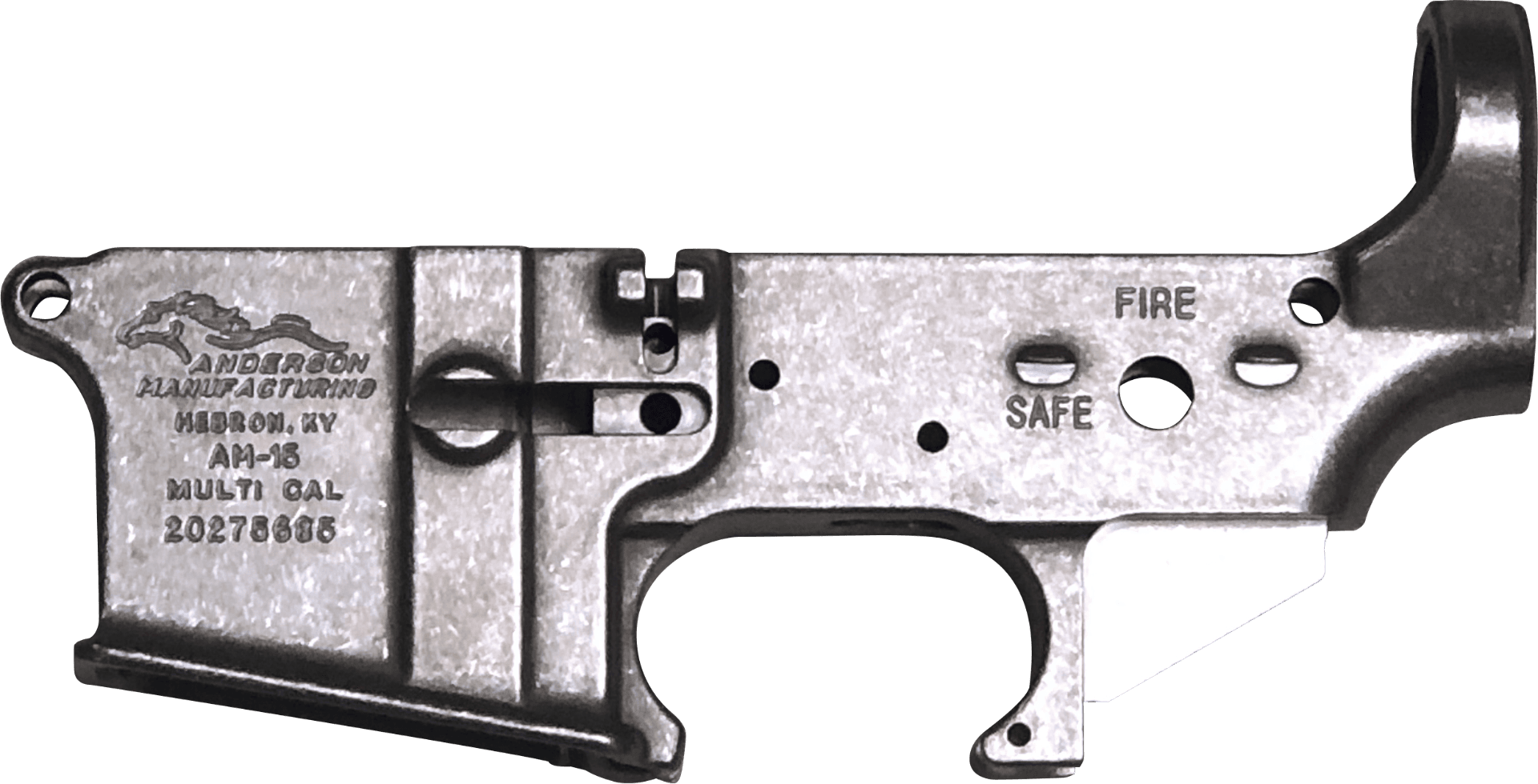 Anderson AM-15 Forged Stripped AR15 Lower Receiver - Unfinished