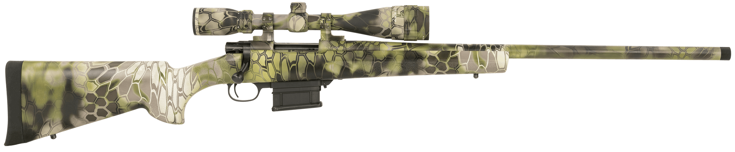 Howa HKF72502KAC M1500  6.5 Creedmoor 5+1 24" Heavy Barrel, Full Dip Kryptek Altitude, Synthetic Stock, Nikko Stirling GamePro 4-16x44mm, Bipod Included