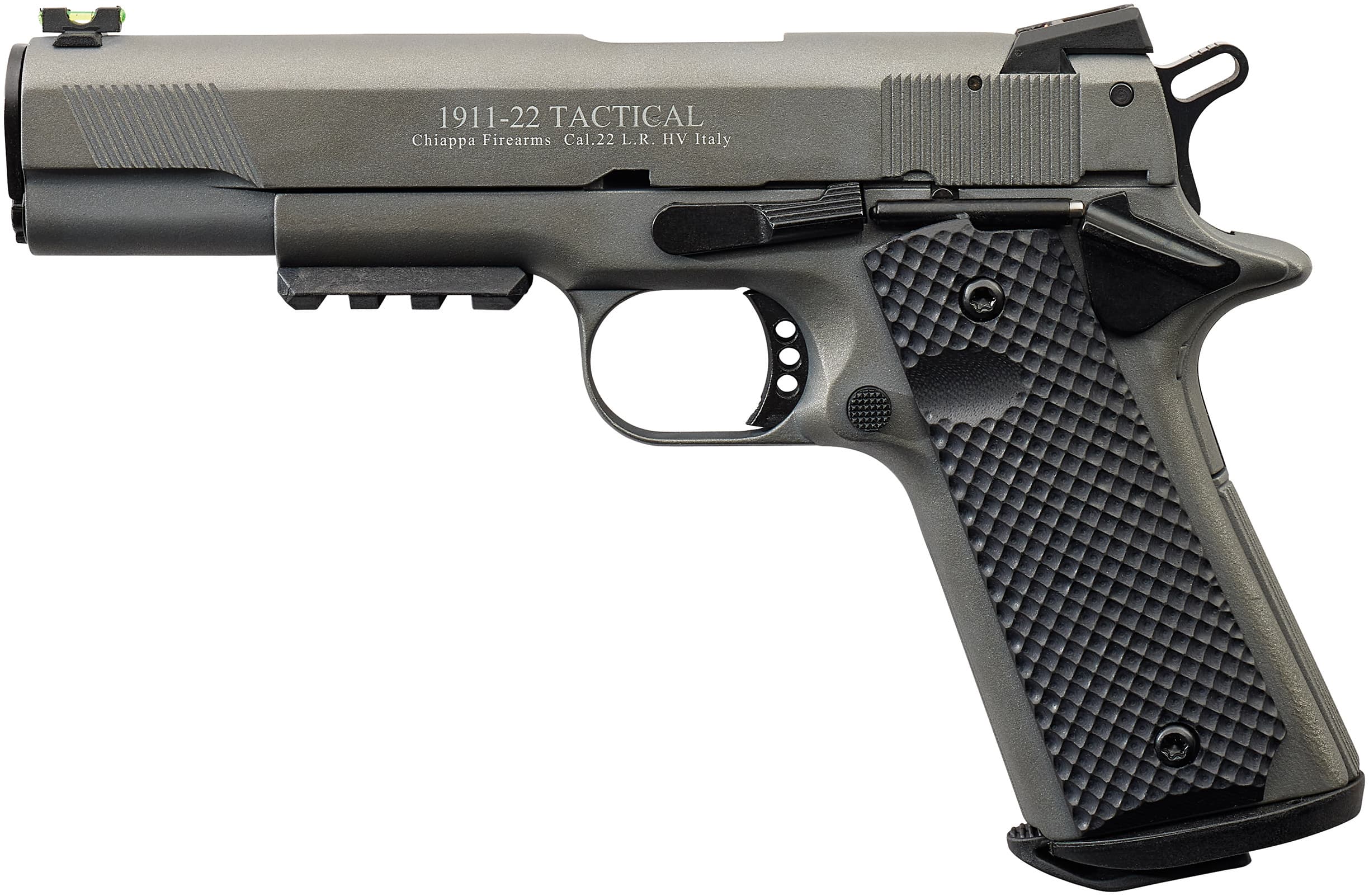 Chiappa Firearms 1911-22 22 Long Rifle 5 Inch 10 Rounds Tactical Grey
