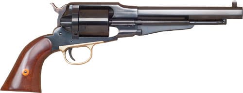 Cimarron CA1010 1858 New Model Army 38 Special 6rd 7.37" Blued Steel Barrel, Cylinder & Frame, Dovetail Front/Notch Rear Sights, Ejector Rods, Walnut Grips