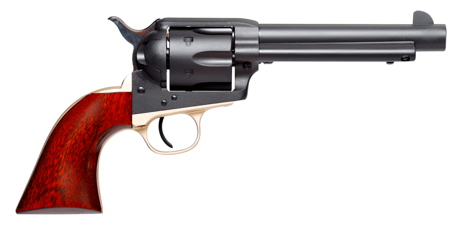 Taylors & Company 550429 Old Randall 357 Mag Caliber with 5.50" Barrel, 6rd Capacity Cylinder, Overall Matte Blued Finish Steel & Walnut Grip