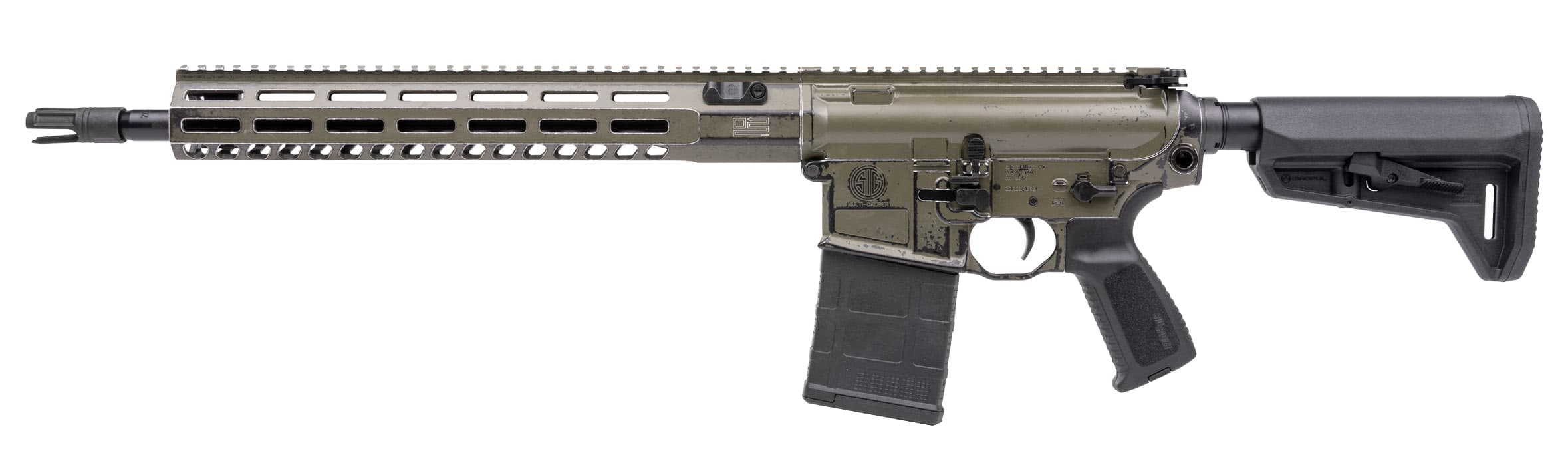 Sig Sauer 716i .308 Win 16 Inch 20 Rounds Distressed OD Green