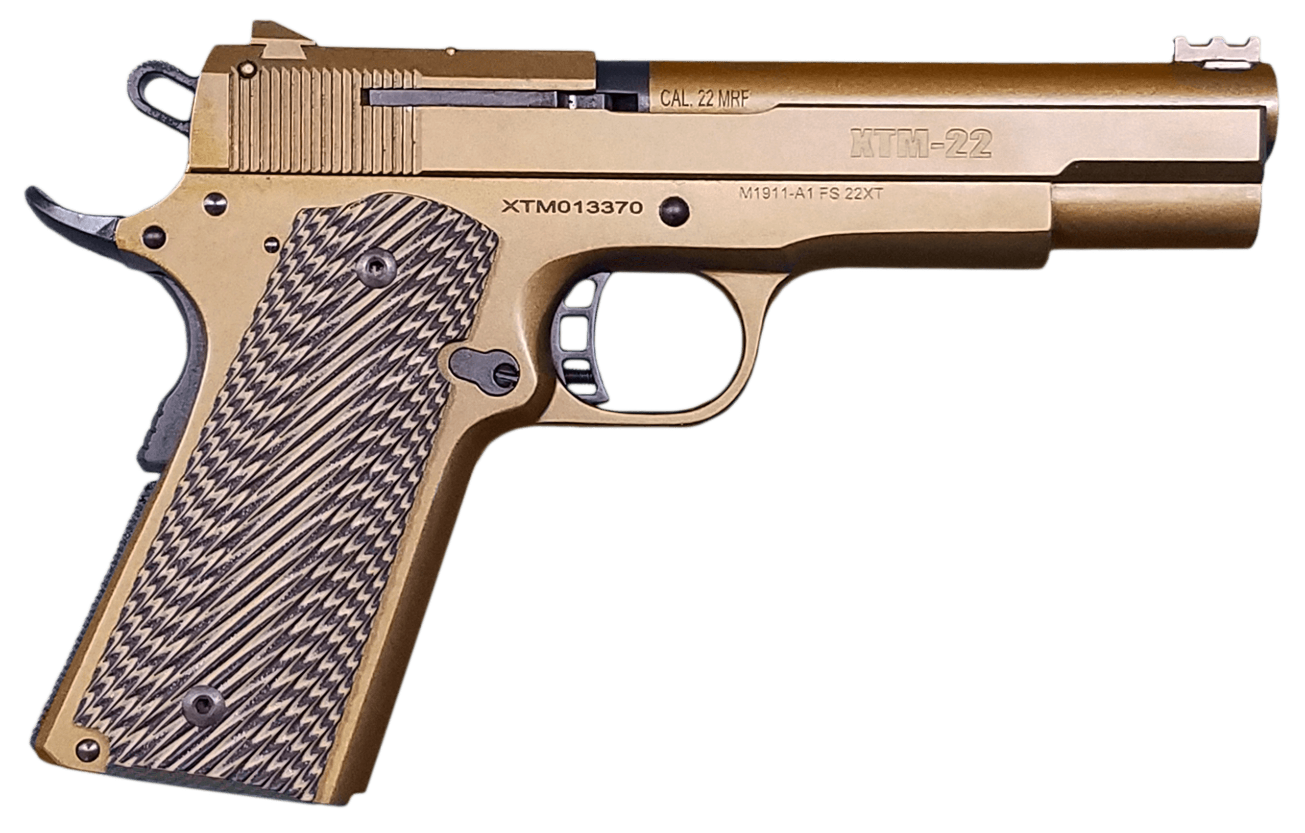 Armscor Rock Island 56792 XT Magnum 22 WMR 5" Barrel 14+1 Burnt Bronze Cerakote
