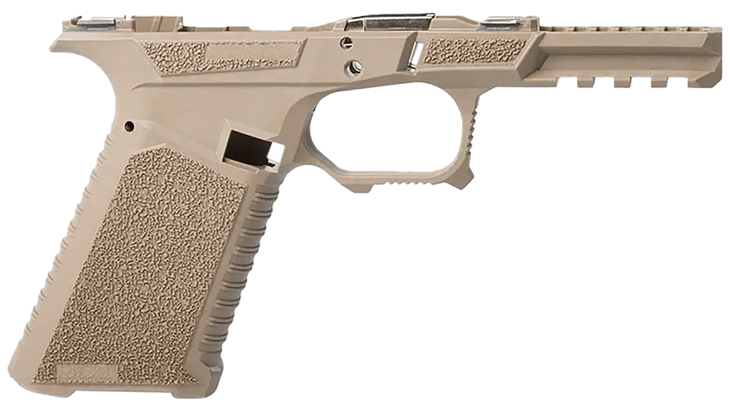 Sct Manufacturing 0225010100IA Full Size  Compatible w/ Gen3 17/22/31 Flat Dark Earth Polymer Frame Aggressive Texture Grip Includes Locking Block