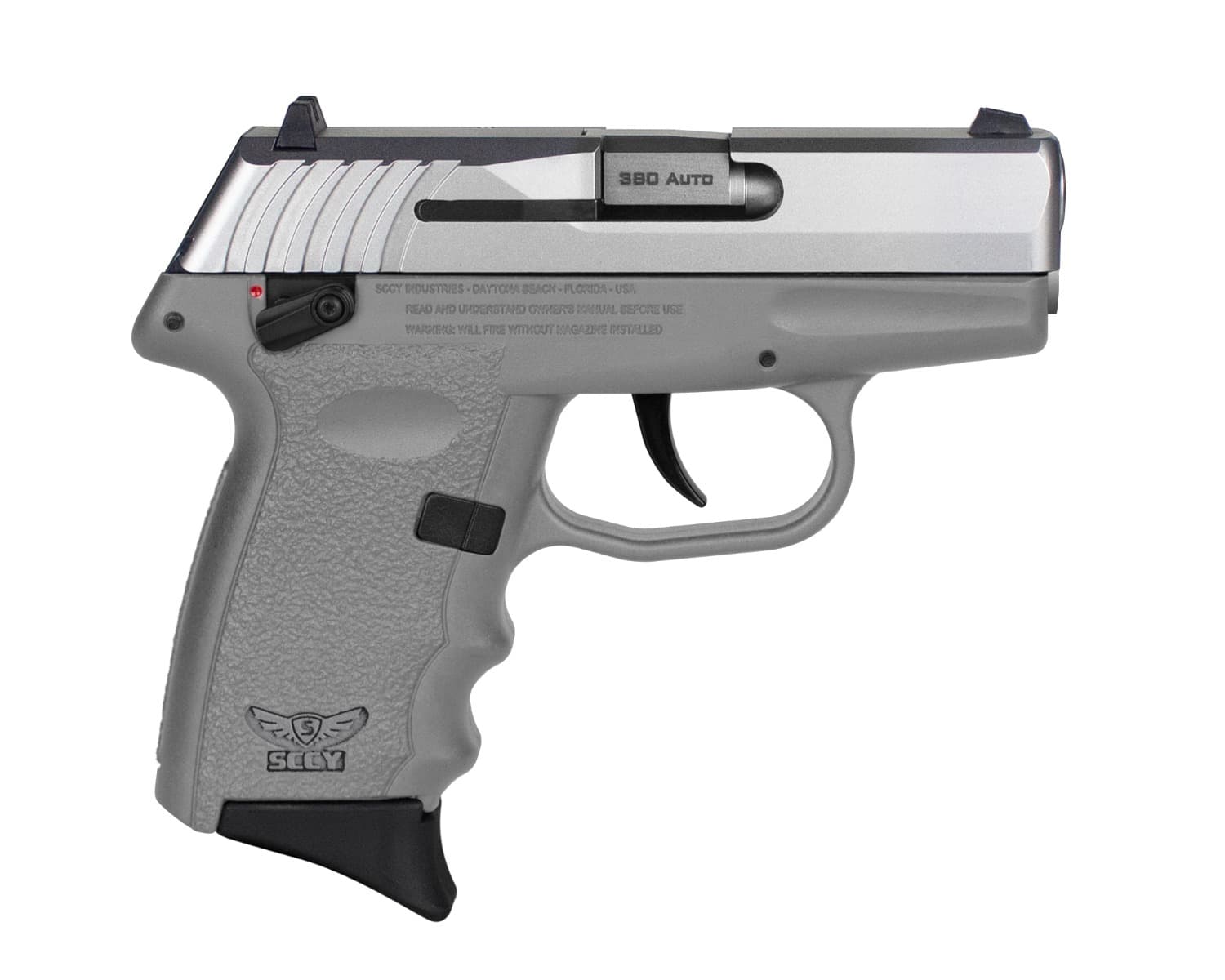 SCCY CPX-4 Sub-Compact Pistol - Stainless / Gray | .380 Auto | 3" Barrel | 10rd | Ambidextrous Safety