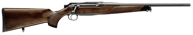 Sauer 80117096 505 Lux Full Size 30-06 Springfield 5+1 22" Matte Blued Threaded Barrel, Matte Blued Saddle Mount Steel Receiver, Grade 2 Wood Fixed Stock