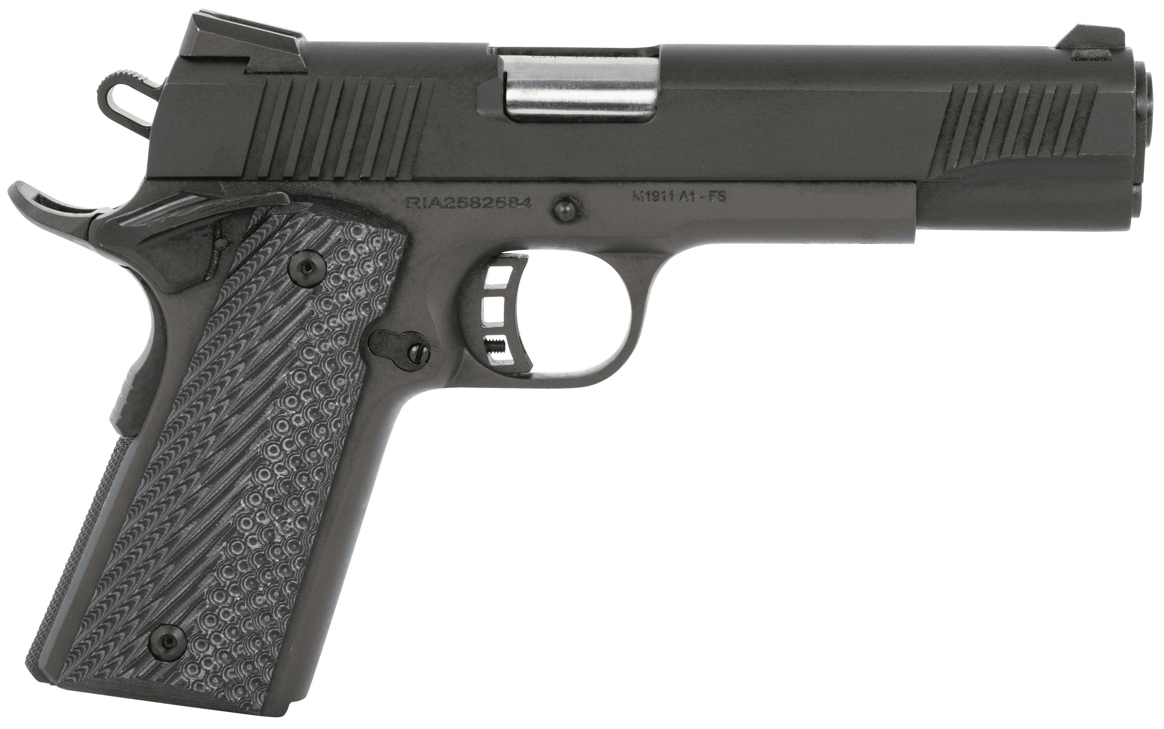 Armscor Rock Island 51511 M1911-A1 45 ACP 5 Inch 8+1 Gray G10 Grip Beavertail