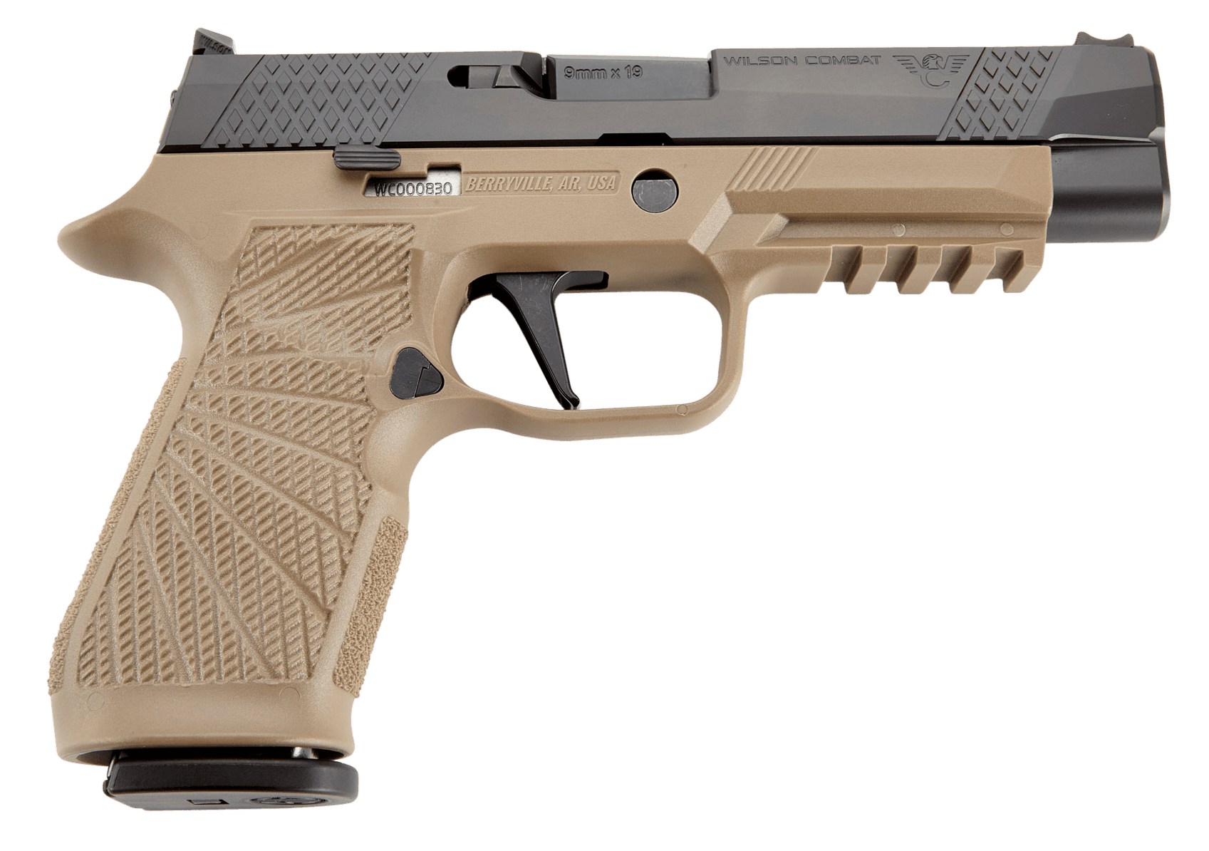 Wilson Combat P320 9mm Luger 4.70 Inch 17 Round Tan DLC Stainless Steel Slide